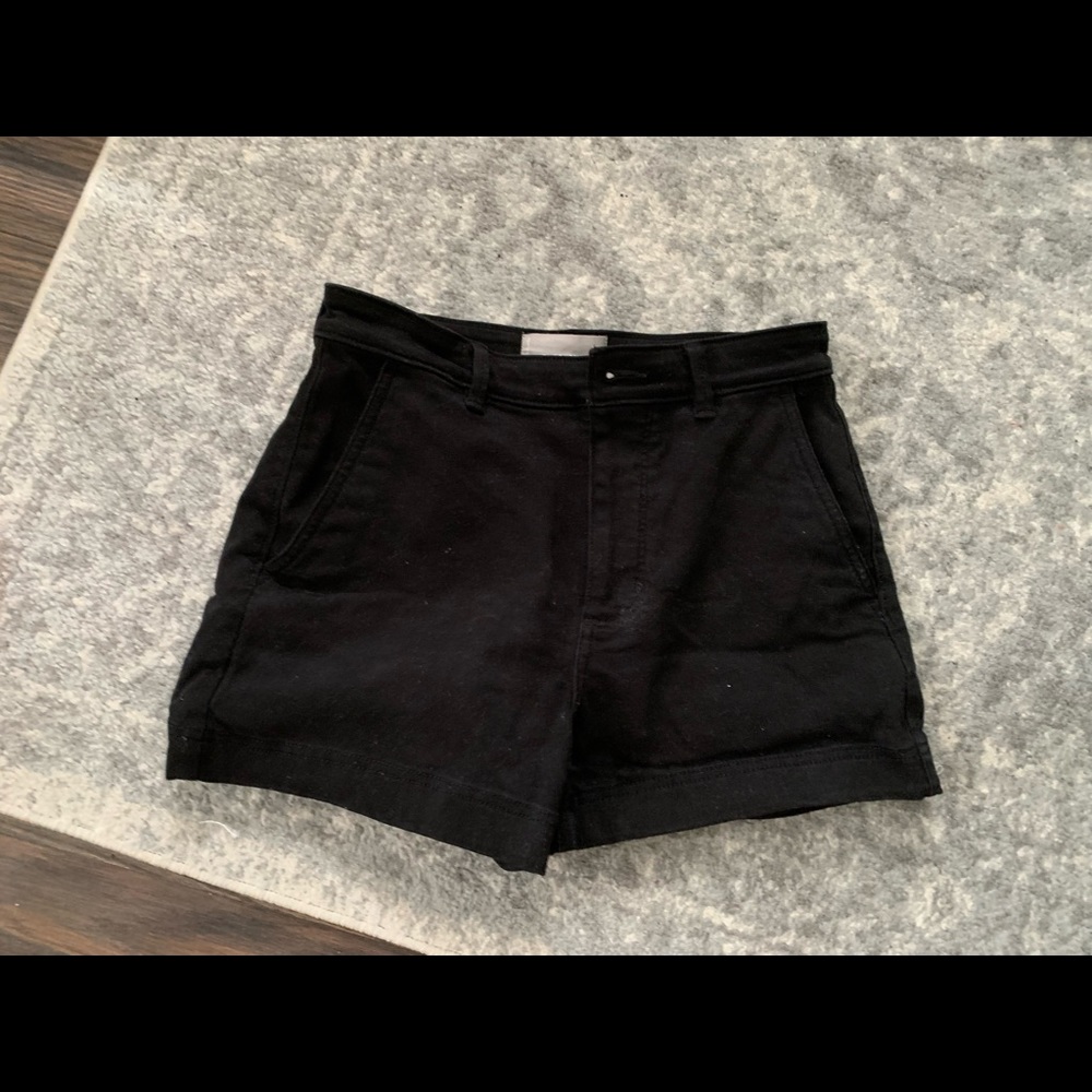 Everlane high-waisted twill shorts size 4